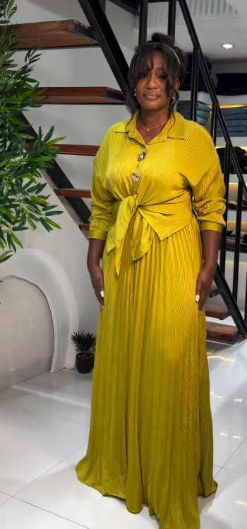 2 piece skirt set Yellow